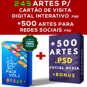 Pack Cartões de Visita Interativo + Convites Interativos + 8 Bonus