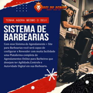 Sistema de Agendamento Para Barbearias + Site