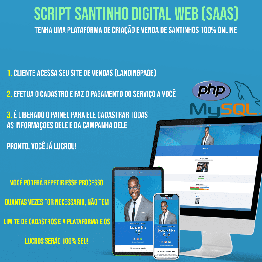 Script Santinho Digital Web (PHP/SAAS)