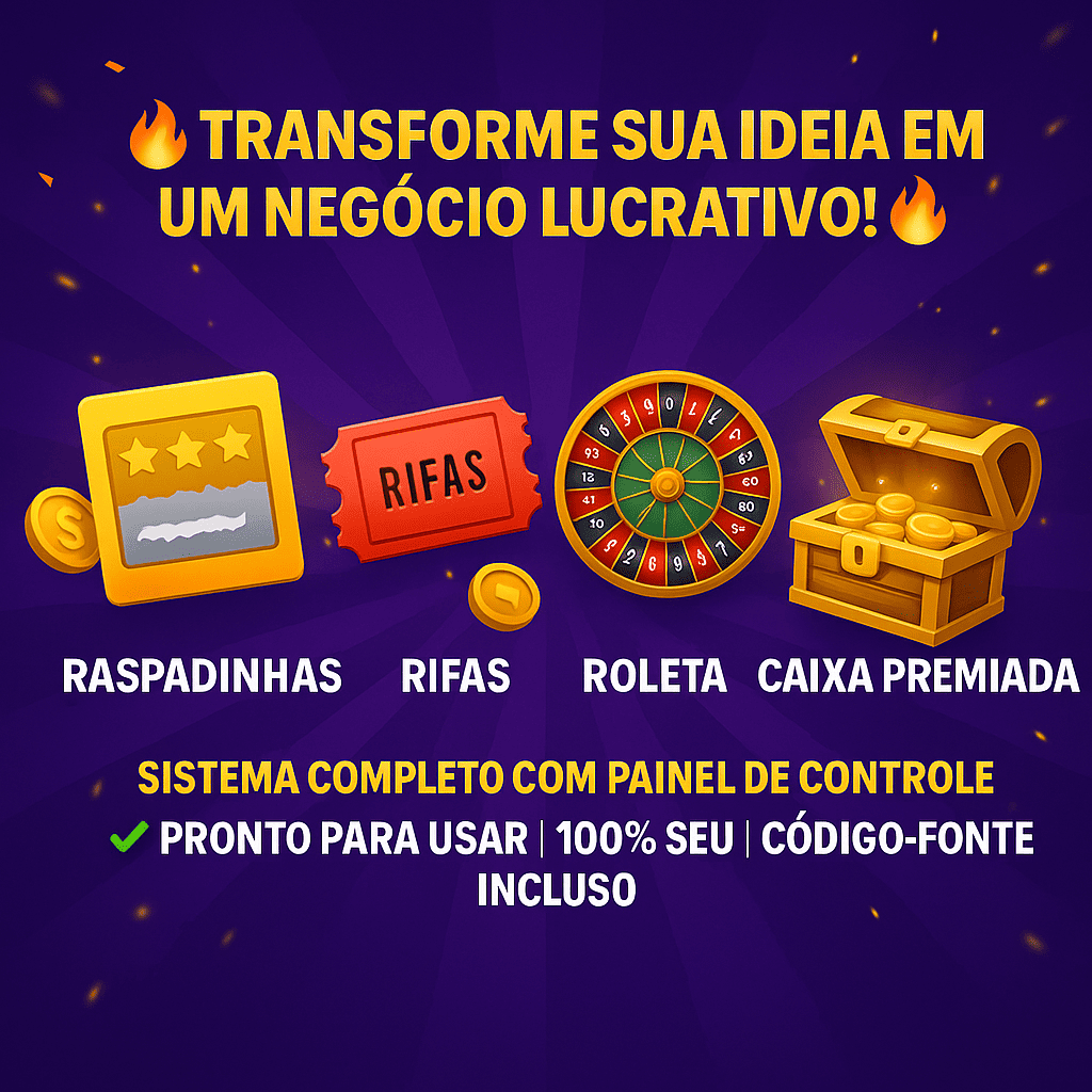 Script Raspadinhas php + Rifas + Roleta + Caixas Premiadas